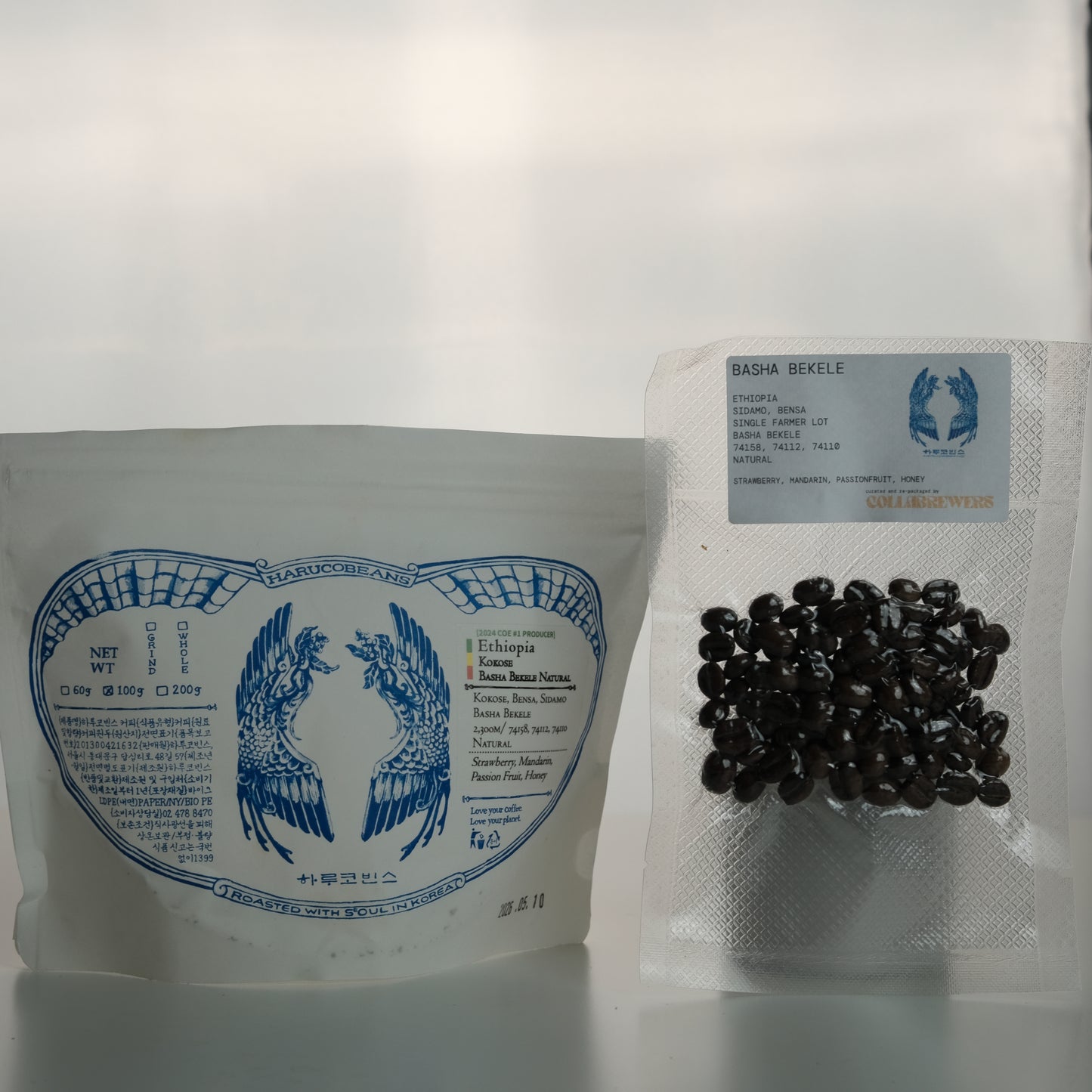 BASHA BEKELE NATURAL ETHIOPIA - HARUCO BEANS, SOUTH KOREA - 15g